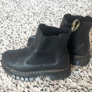 Dr. Martens Audrick Nappa Leather Platform Chelsea Boots
